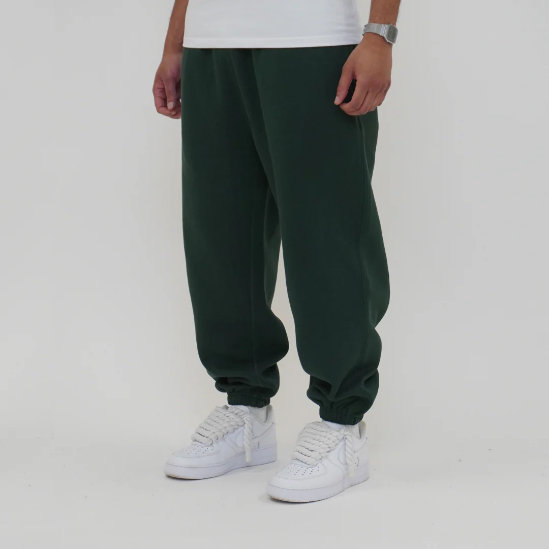 the baggy cuffed jogga' - forest green - Image 3