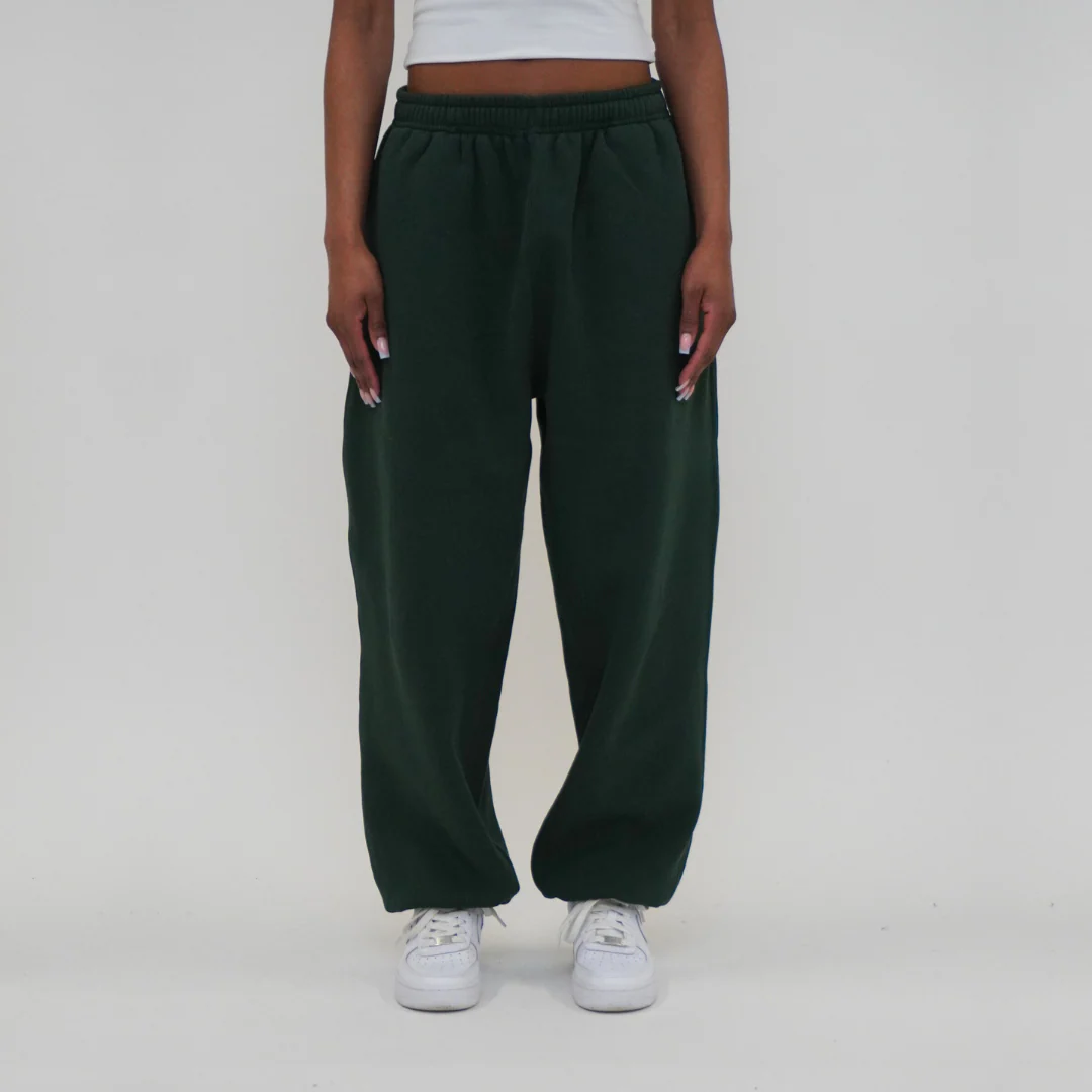 the baggy cuffed jogga' - forest green - Image 5