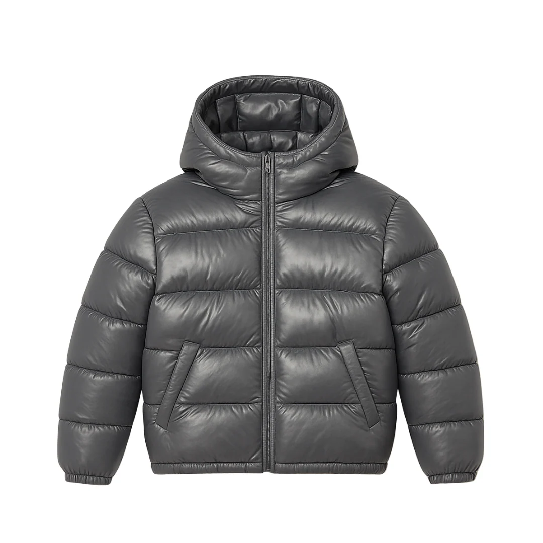 the down puffa’ - grey - Image 2