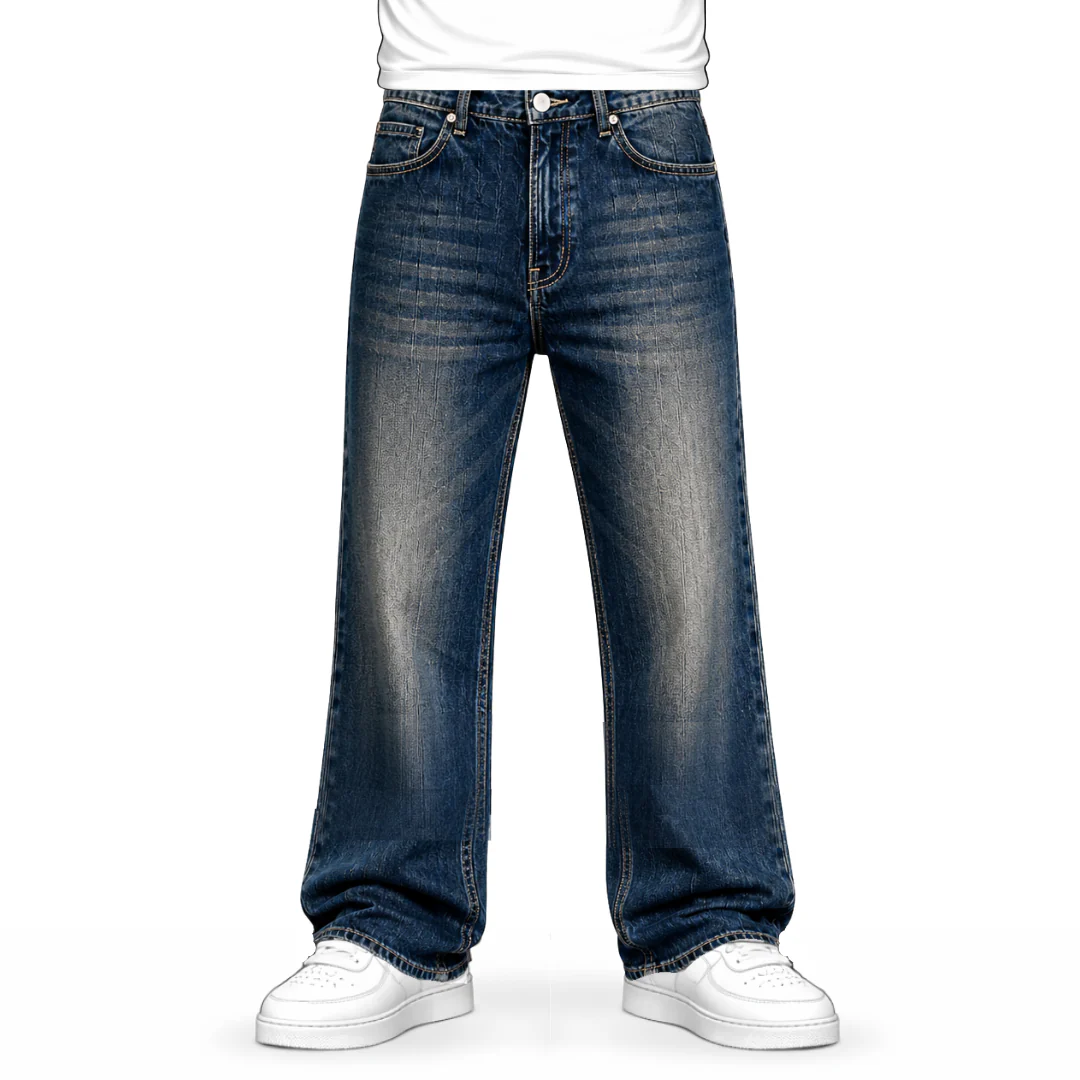 the flared jeans - blue