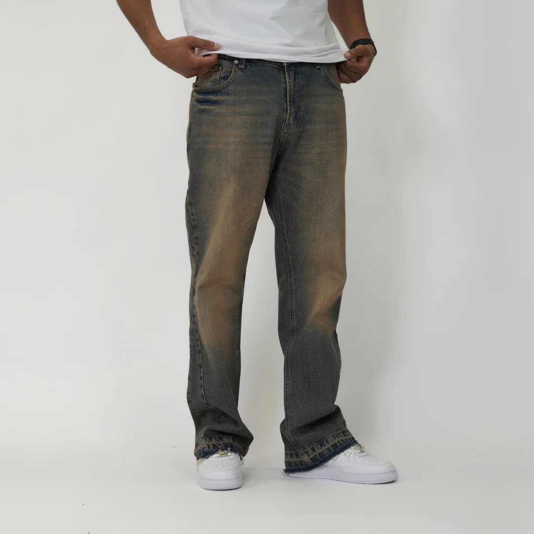 the flared jeans - blue (mocha wash) - Image 3