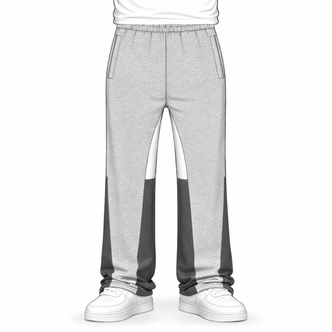 the flared jogga' - grey
