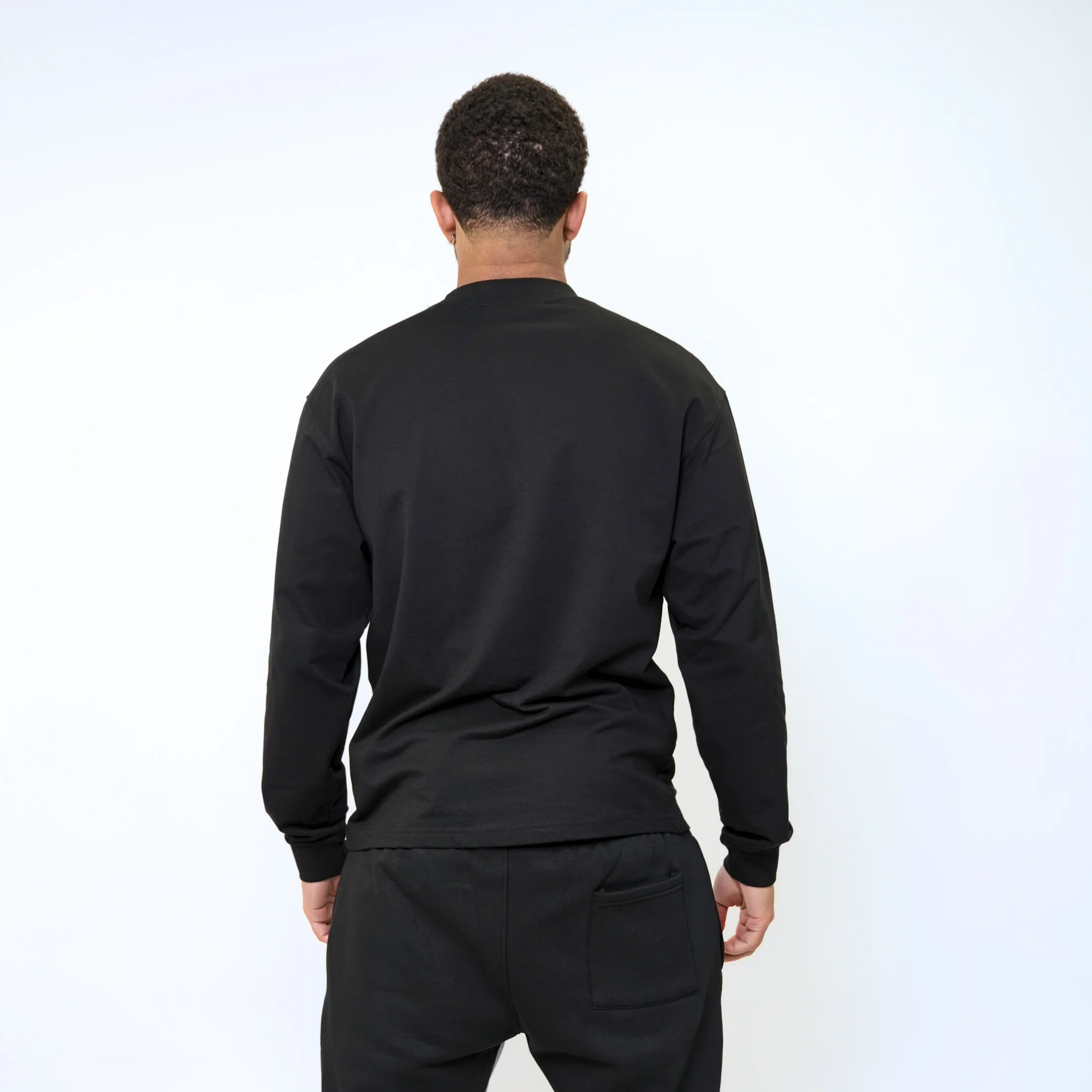 the perfect long sleeve tee - black - Image 7