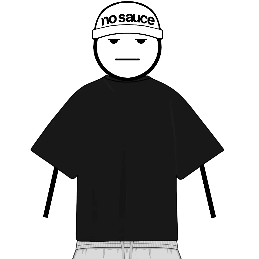 the perfect oversized tee - black