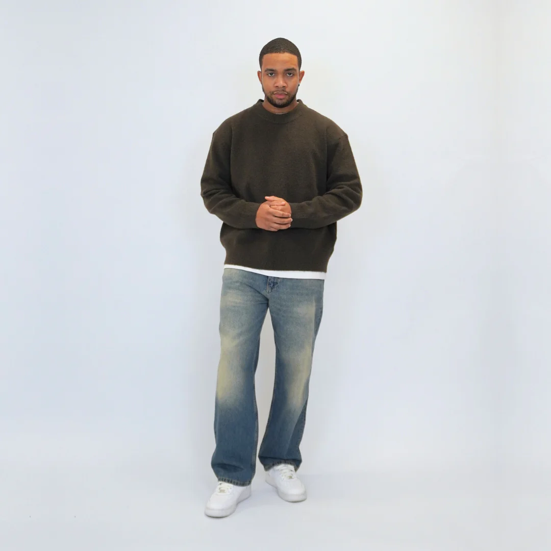 the soft-knit sweata' - brown - Image 7
