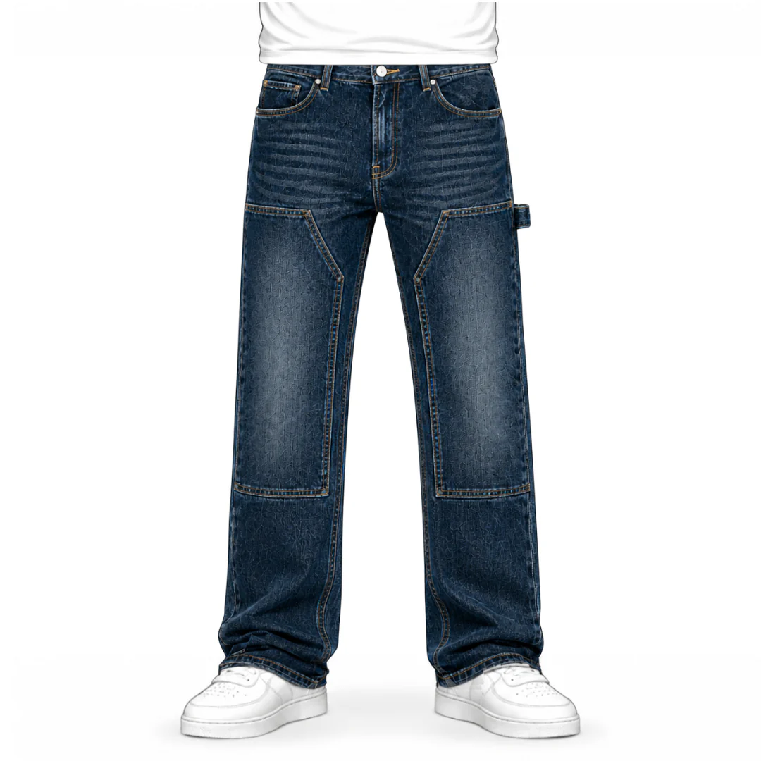 the straight leg carpenta’ jeans - blue