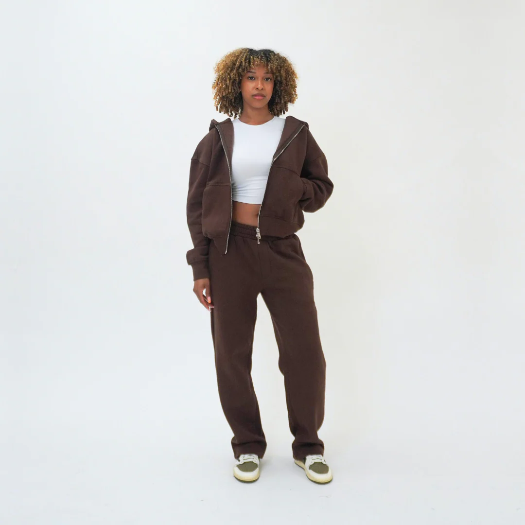 the straight leg jogga' - brown - Image 4